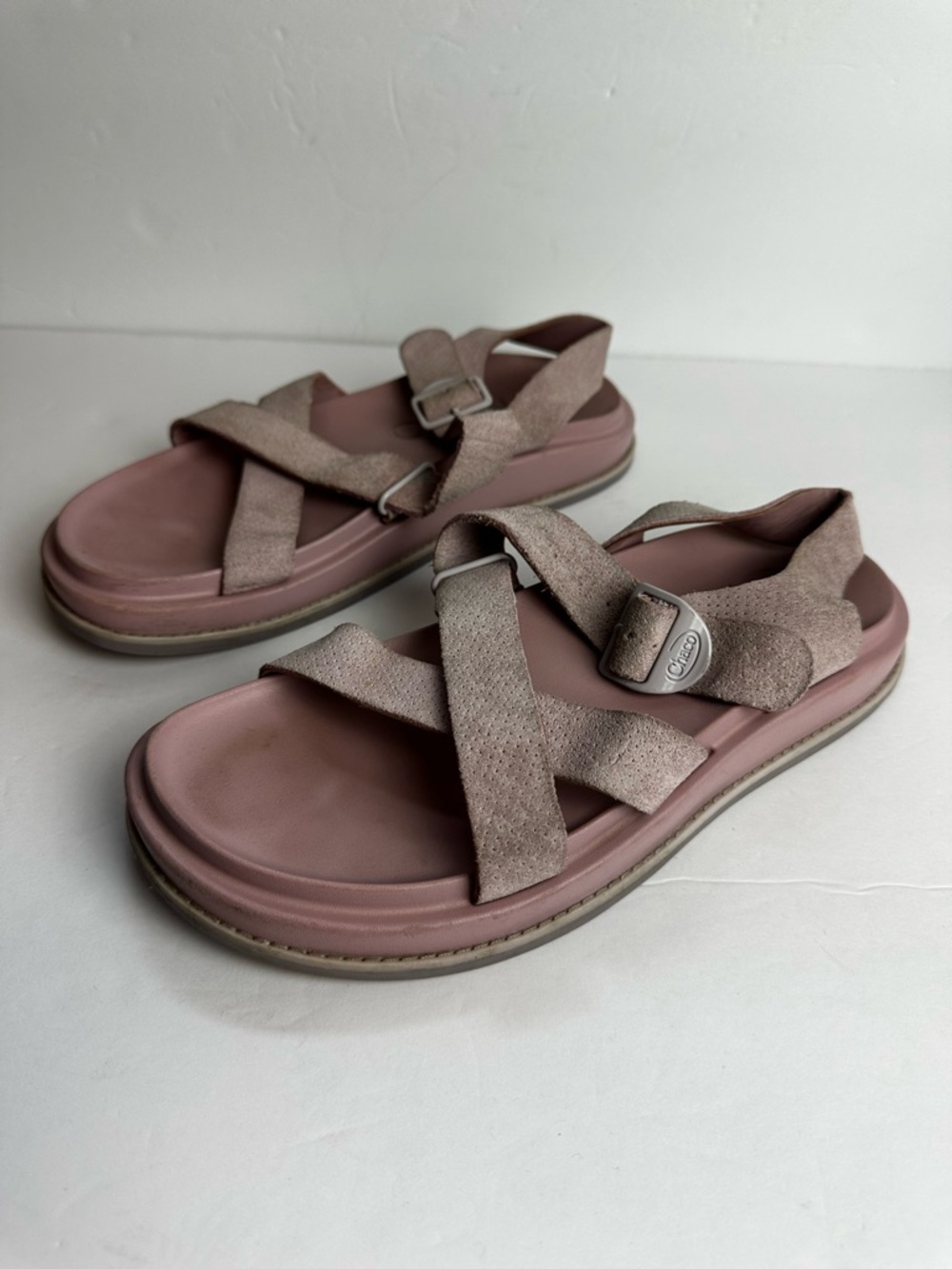 ❌SOLD❌Chaco Townes Midform Suede Sandals Women's Size 8 EU 39 Shoes Adjustable - Picture 5 of 8